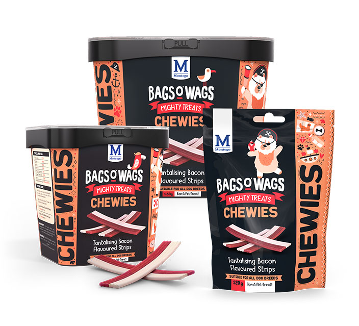 Bags o Wags – Bacon Chewies Bags o Wags – Bacon Chewies