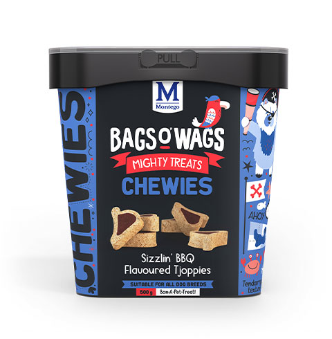 Bags o' Wags Chewies - Sizzlin’ BBQ Flavoured Tjoppies