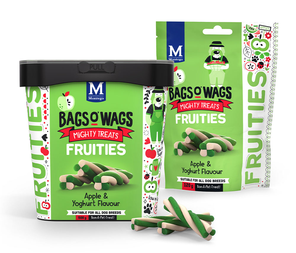 Bags o’ Wags Fruities - Apple & Yoghurt Flavour