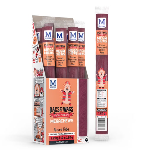 Bags o Wags – Megachew Bacon Spare Ribs