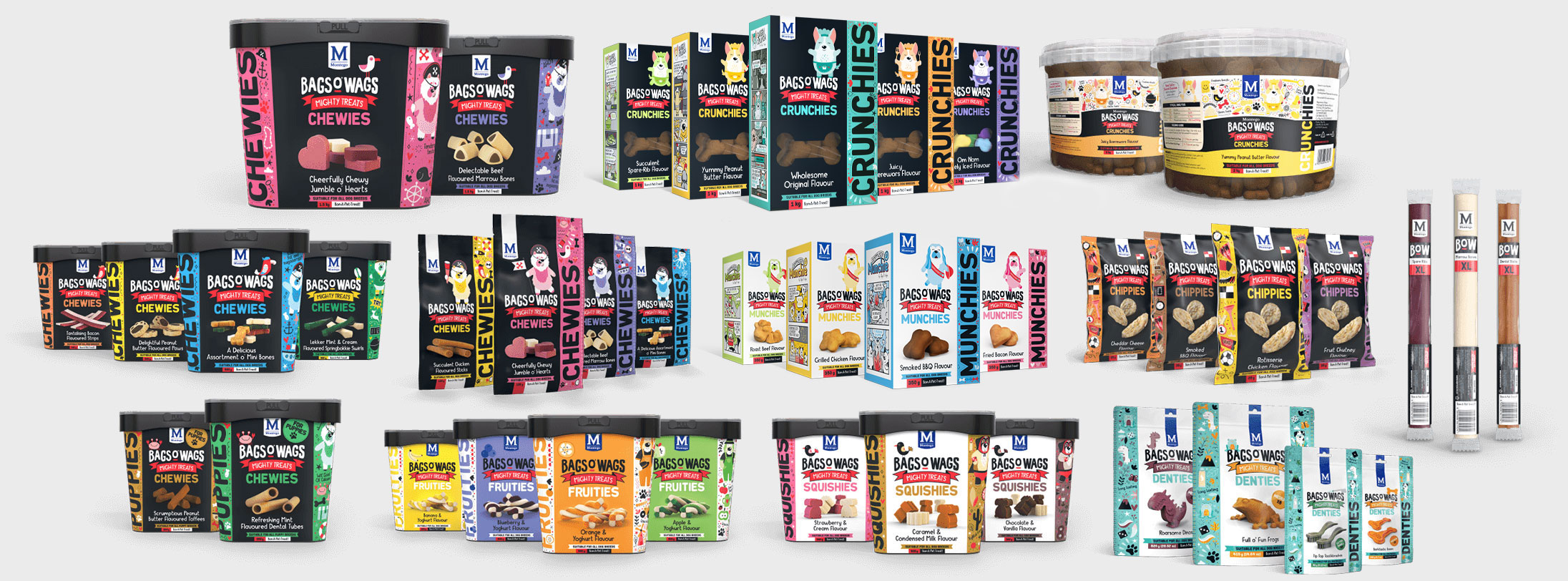 Bags o' Wags product range